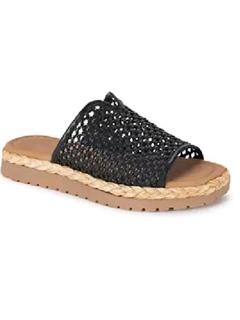 New Baretraps Tasmine Denim Blue Womens 9 Low Slide Orthotic Sandal Resort Boho